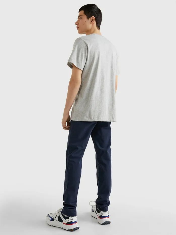 Tommy Hilfiger Classics Organic Cotton TShirt Lt Grey Htr Mens Essentials