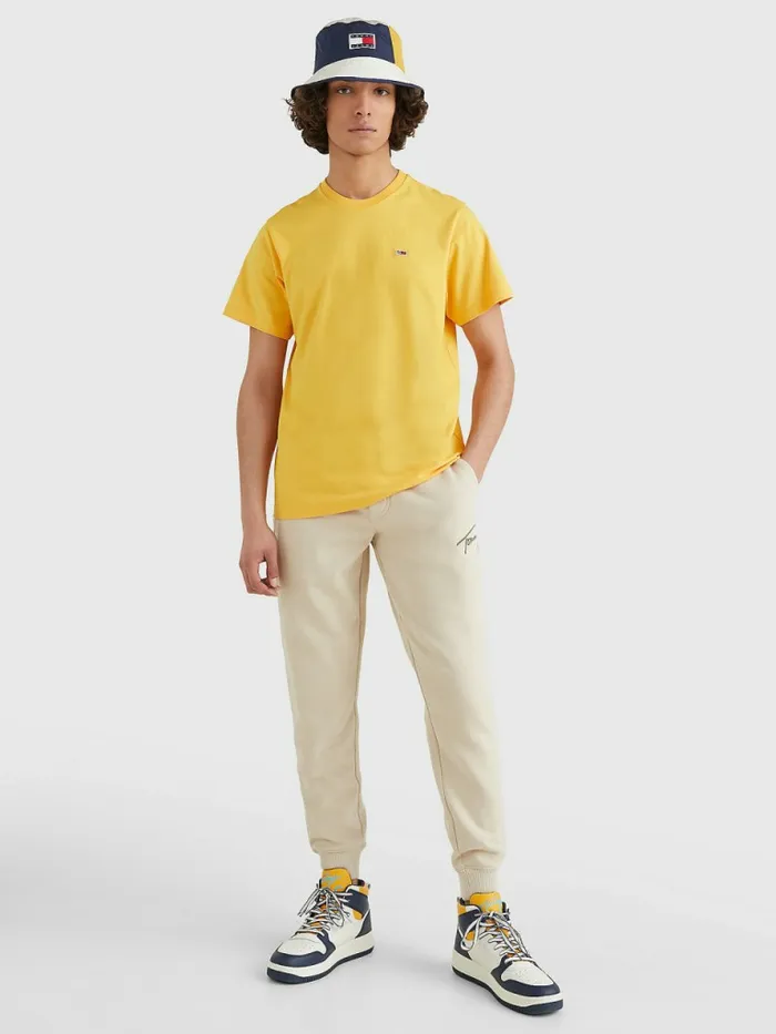 Tommy Hilfiger Classics Organic Cotton TShirt Prairie Yellow Mens TShirts Gift 4 You