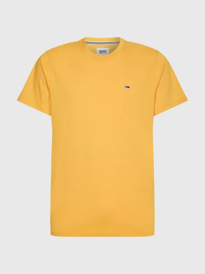 Tommy Hilfiger Classics Organic Cotton TShirt Prairie Yellow Mens TShirts Gift 4 You