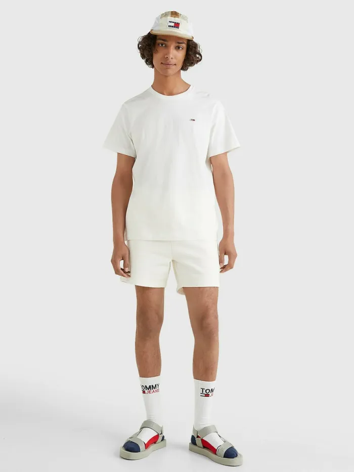 Tommy Hilfiger Classics Organic Cotton TShirt White Mens TShirts On Sale