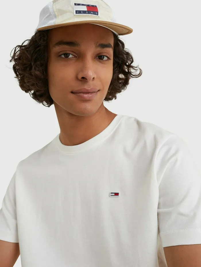 Tommy Hilfiger Classics Organic Cotton TShirt White Mens TShirts On Sale