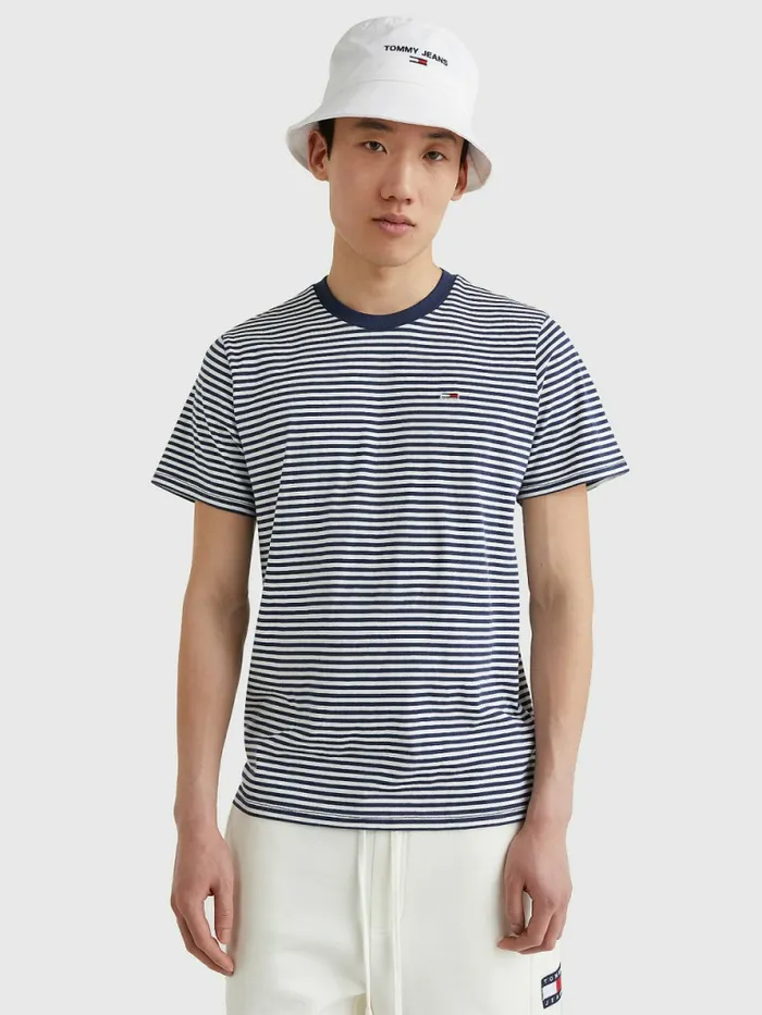 Tommy Hilfiger Classics Stripe TShirt Twilight NavyWhite Mens TShirts Cheap On Sale Tommy Hilfiger Classics Stripe TShirt Twilight NavyWhite Mens TShirts Cheap On Sale