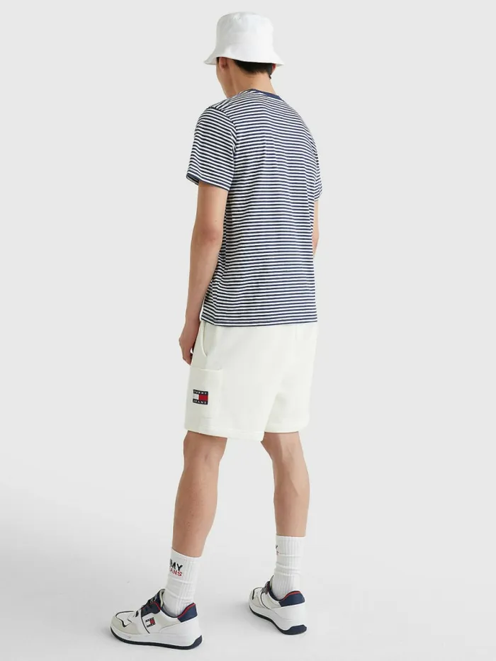 Tommy Hilfiger Classics Stripe TShirt Twilight NavyWhite Mens TShirts Cheap On Sale