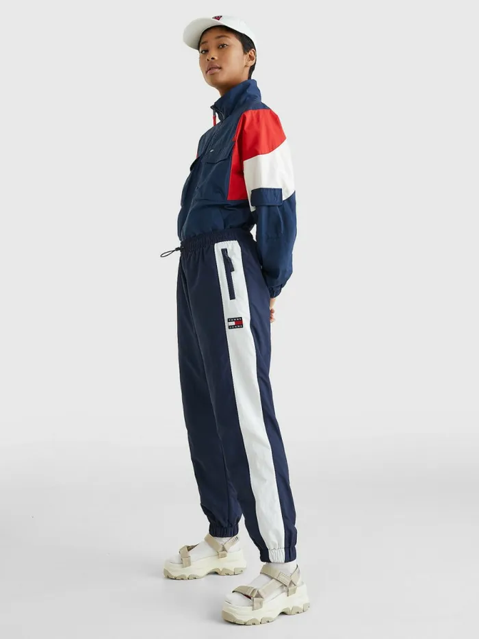 Tommy Hilfiger ColourBlocked Archive Wind Trousers Twilight NavyMulti Womens CoOrds