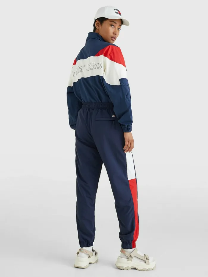Tommy Hilfiger ColourBlocked Archive Wind Trousers Twilight NavyMulti Womens CoOrds