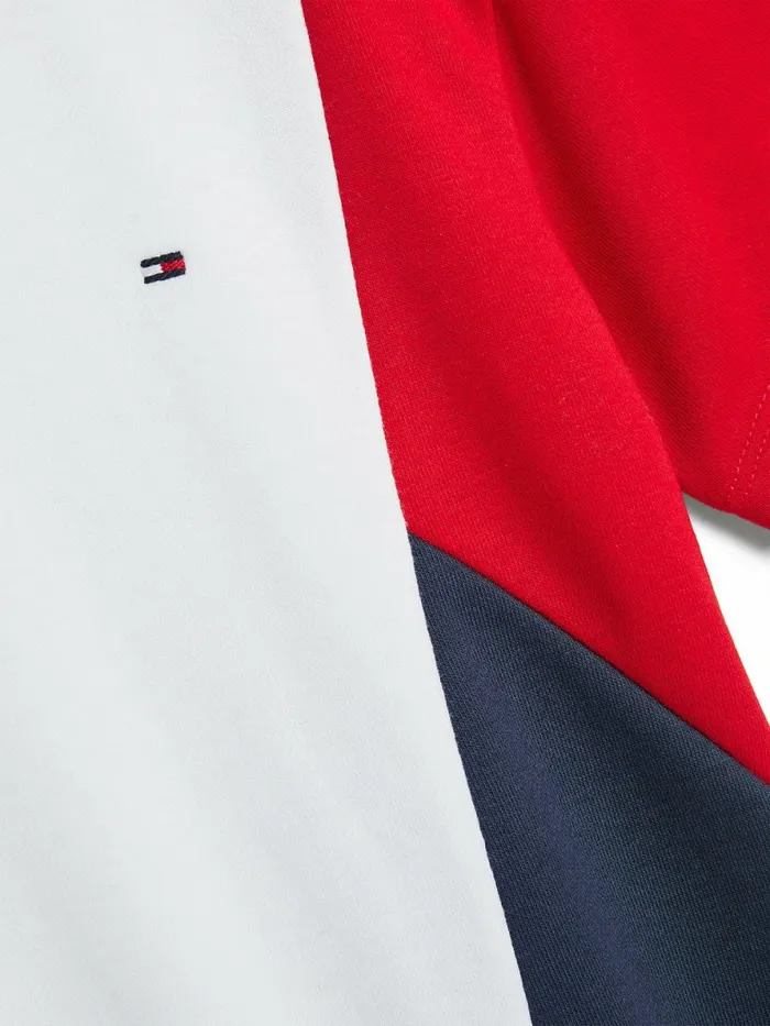 Tommy Hilfiger ColourBlocked Knit Dress Twilight NavyColorblock Girls Dresses Casaul