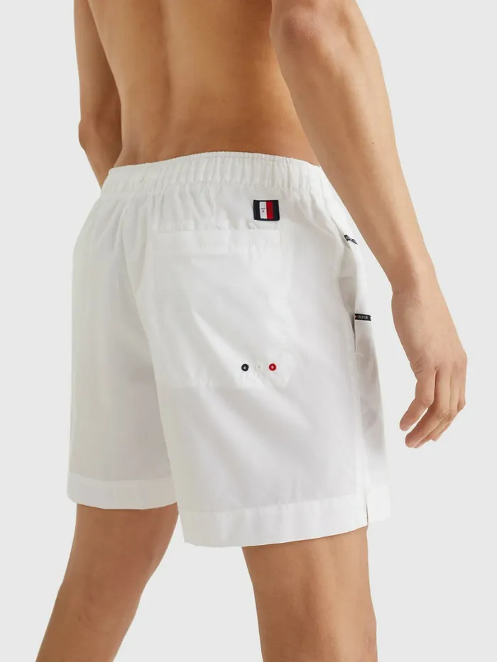 Tommy Hilfiger ColourBlocked Mid Length Swim Shorts White Mens Swimwear Gift Ideas