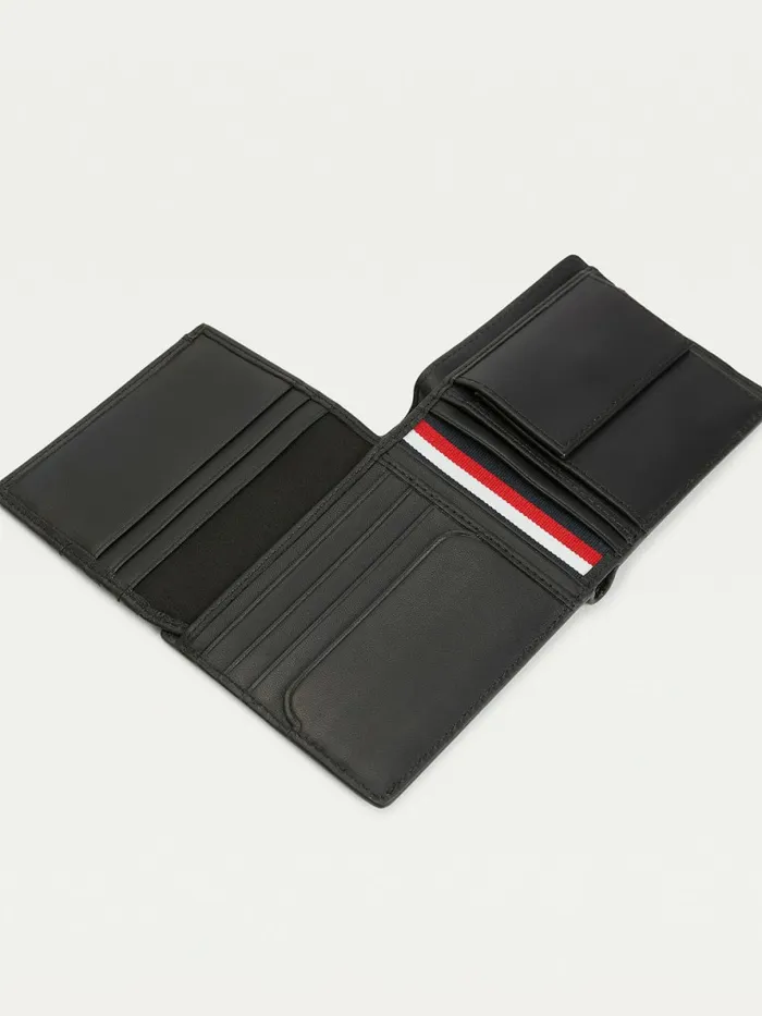 Tommy Hilfiger Commuter Leather Credit Card Wallet Black Mens Wallets and Card Holders Online