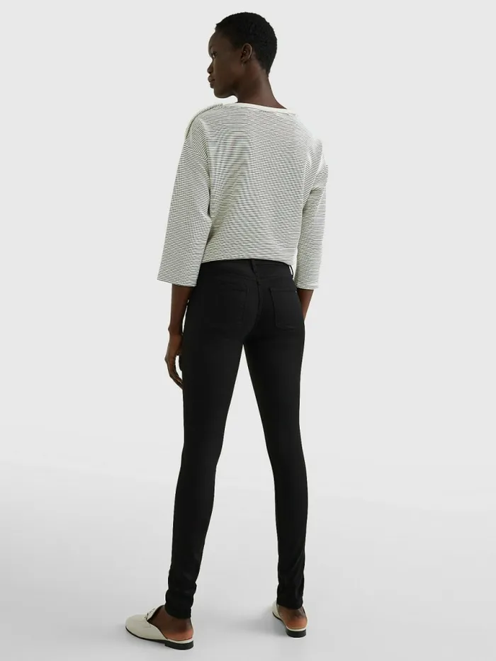 Tommy Hilfiger Como Heritage Skinny Fit Jeans Masters Black Womens Jeans Popular