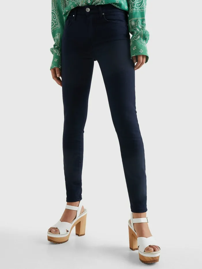 Tommy Hilfiger Como Mid Rise Skinny Th Flex Jeans Desert Sky Womens Jeans Gift for Friend Tommy Hilfiger Como Mid Rise Skinny Th Flex Jeans Desert Sky Womens Jeans Gift for Friend