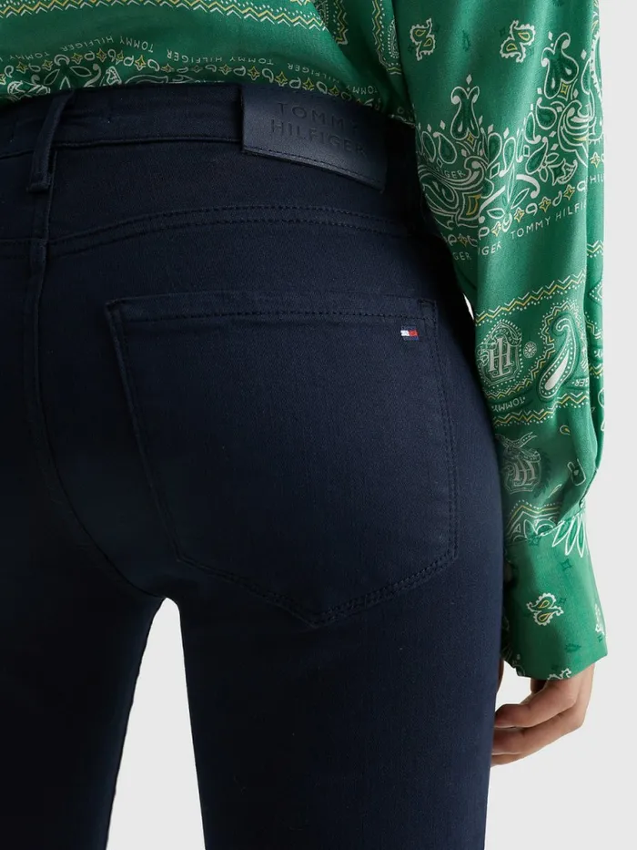 Tommy Hilfiger Como Mid Rise Skinny Th Flex Jeans Desert Sky Womens Jeans Gift for Friend