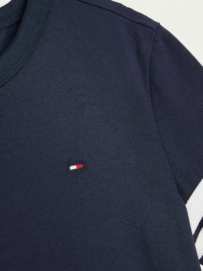 Tommy Hilfiger Contrast Sleeve TShirt Twilight Navy Boys TShirts and Polos Casaul