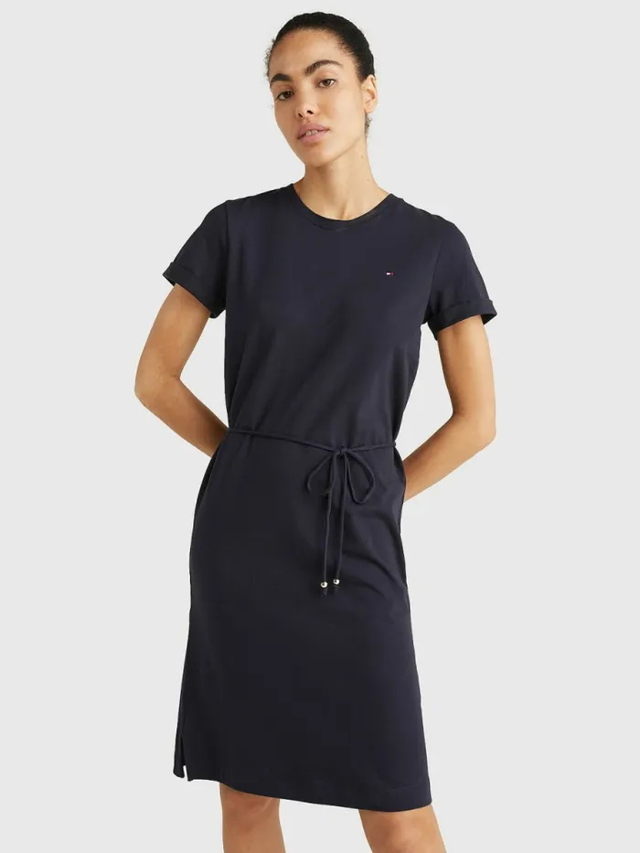 Tommy Hilfiger Cotton Drawstring TShirt Dress Desert Sky Womens Dresses and Jumpsuits Popular Tommy Hilfiger Cotton Drawstring TShirt Dress Desert Sky Womens Dresses and Jumpsuits Popular