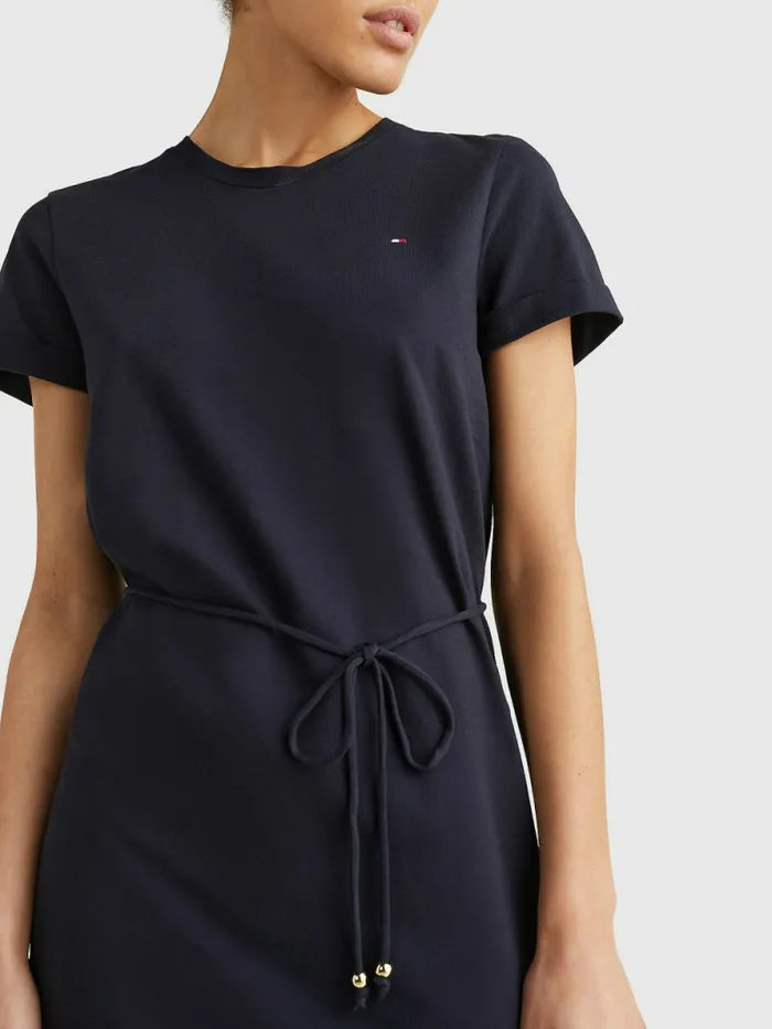 Tommy Hilfiger Cotton Drawstring TShirt Dress Desert Sky Womens Dresses and Jumpsuits Popular