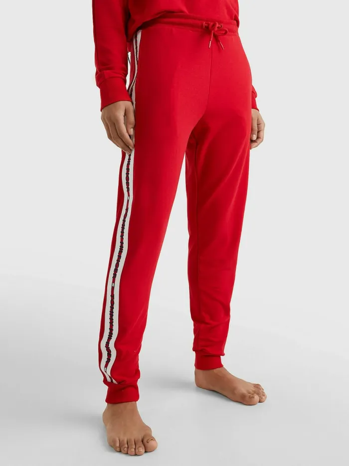 Tommy Hilfiger Cotton Modal Joggers Primary Red Womens Trousers