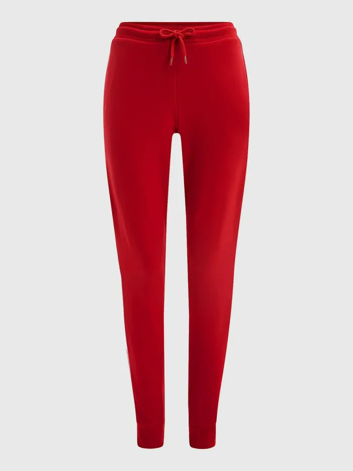 Tommy Hilfiger Cotton Modal Joggers Primary Red Womens Trousers