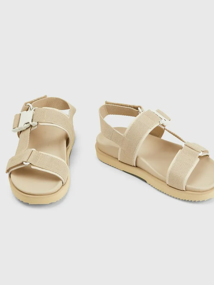 Tommy Hilfiger Crest Webbing Sandals Desert Sand Dune Mens Sandals Sliders and Flip Flops Online