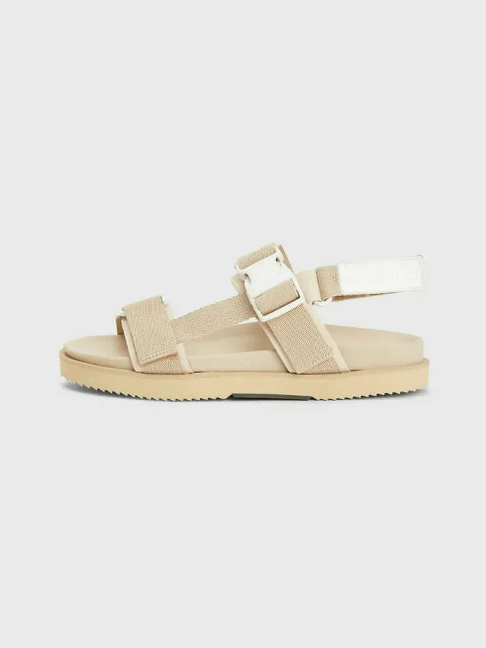 Tommy Hilfiger Crest Webbing Sandals Desert Sand Dune Mens Sandals Sliders and Flip Flops Online