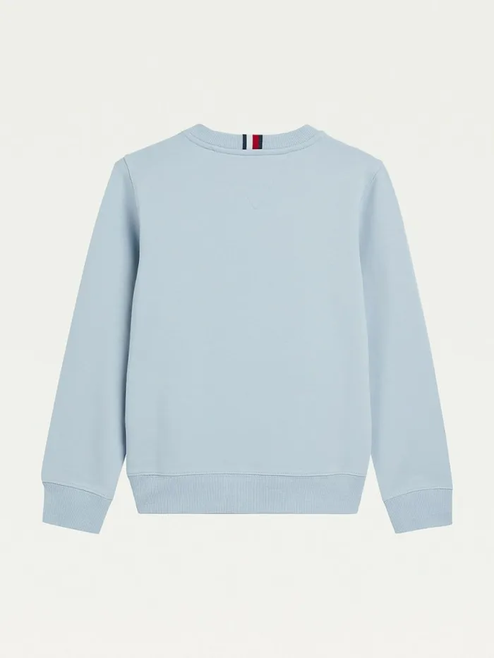 Tommy Hilfiger Crew Neck Sweatshirt Cloudy Boys Jumpers and Cardigans Near Me
