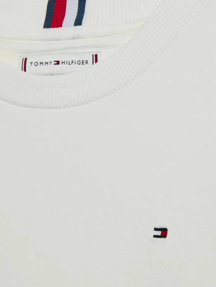 Tommy Hilfiger Crew Neck Sweatshirt Ecru Boys Sweatshirts and Hoodies Popular