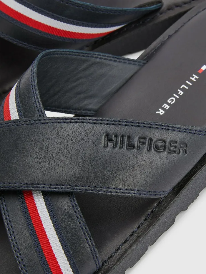 Tommy Hilfiger Crossover Strap Sandals Desert Sky Mens Trainers Casaul