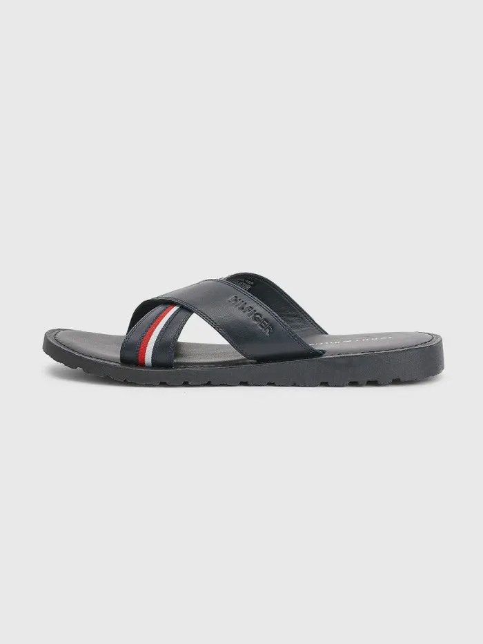 Tommy Hilfiger Crossover Strap Sandals Desert Sky Mens Trainers Casaul