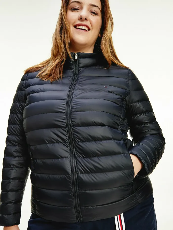 Tommy Hilfiger Curve Essential Removable Hood Down Jacket Black Womens Coats and Jackets Gift Ideas Tommy Hilfiger Curve Essential Removable Hood Down Jacket Black Womens Coats and Jackets Gift Ideas