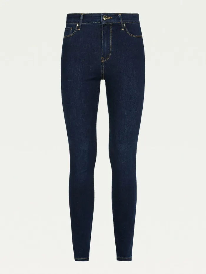 Tommy Hilfiger Curve Harlem High Rise Super Skinny Th Flex Jeans Eve Womens Curve Fashion Cheap On Sale