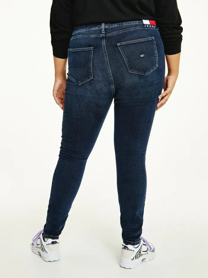 Tommy Hilfiger Curve Melany UltraHigh Rise SuperSkinny Power Stretch Jeans Denim Dark Womens Jeans Gift Ideas