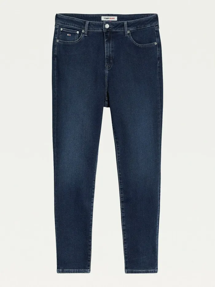 Tommy Hilfiger Curve Melany UltraHigh Rise SuperSkinny Power Stretch Jeans Denim Dark Womens Jeans Gift Ideas
