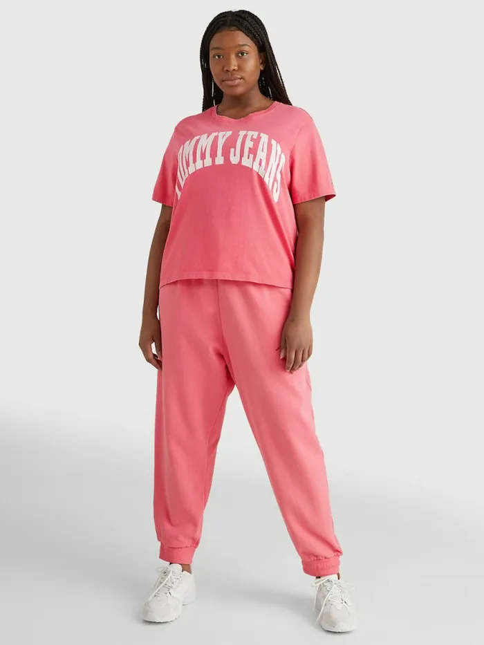 Tommy Hilfiger Curve Oversized Cropped TShirt Garden Rose Womens TShirts Gift 4 You
