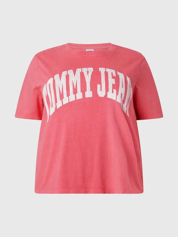 Tommy Hilfiger Curve Oversized Cropped TShirt Garden Rose Womens TShirts Gift 4 You