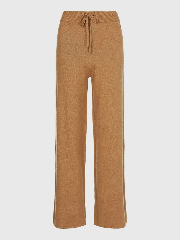 Tommy Hilfiger Curve Th Flex Wide Leg Trousers Countryside Khaki Womens Curve Fashion