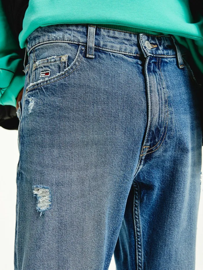 Tommy Hilfiger Dan Tapered Distressed Jeans Denim Medium Mens Jeans Gift 4 You
