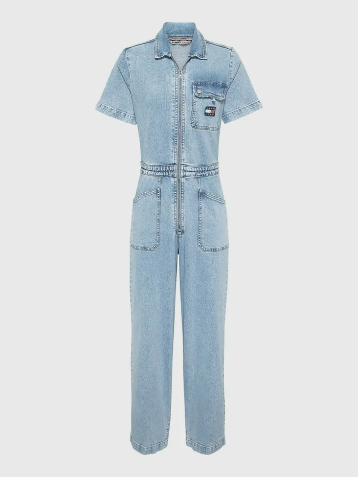 Tommy Hilfiger Denim Boiler Suit Denim Light Womens Dresses and Jumpsuits Gift Ideas