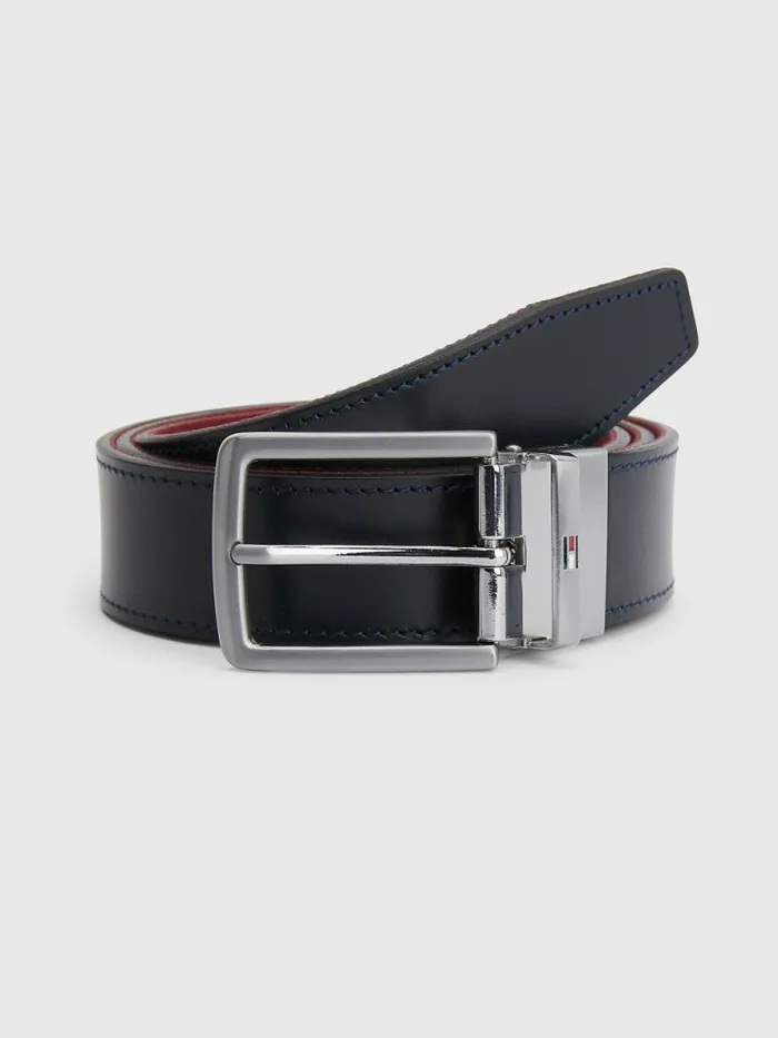 Tommy Hilfiger Denton Reversible Leather Belt Corporate RedNavy Mens Belts Popular Tommy Hilfiger Denton Reversible Leather Belt Corporate RedNavy Mens Belts Popular