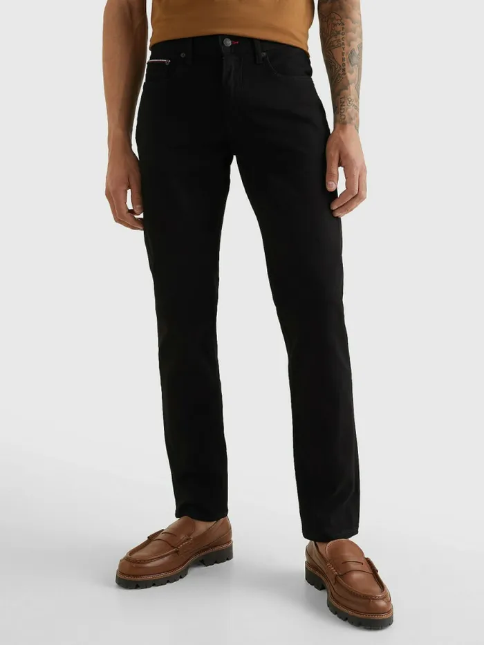 Tommy Hilfiger Denton Straight Black Jeans Chelsea Black Mens Essentials Popular Tommy Hilfiger Denton Straight Black Jeans Chelsea Black Mens Essentials Popular