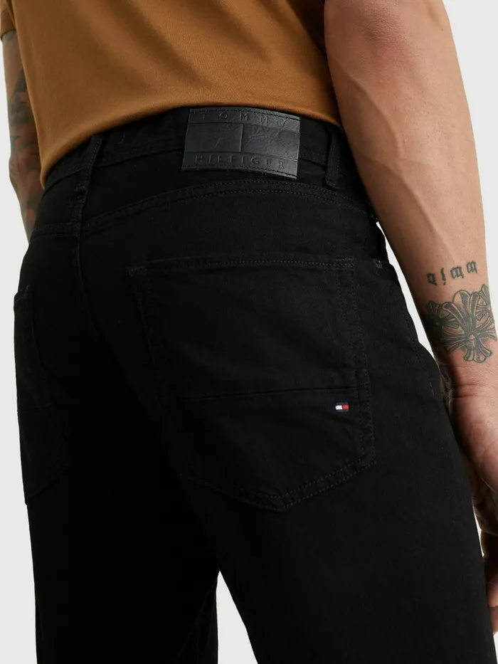 Tommy Hilfiger Denton Straight Black Jeans Chelsea Black Mens Essentials Popular