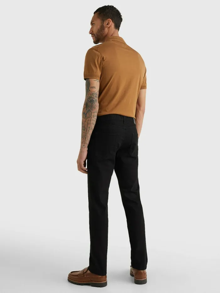 Tommy Hilfiger Denton Straight Black Jeans Chelsea Black Mens Essentials Popular