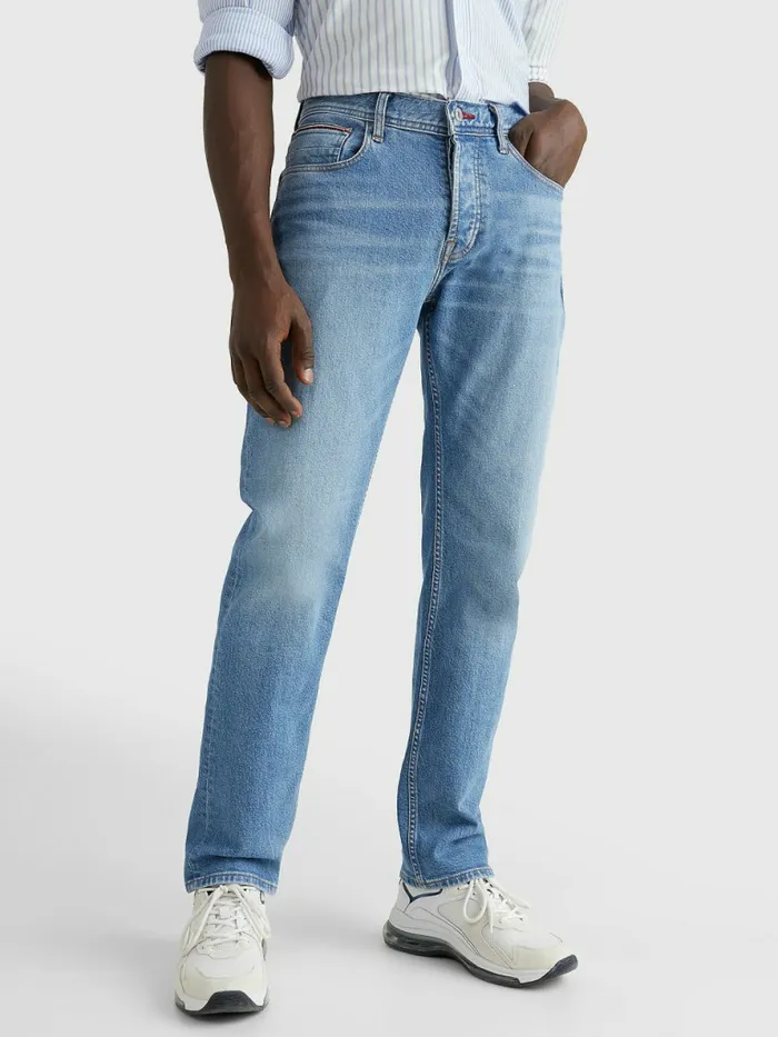 Tommy Hilfiger Denton Straight Faded Jeans Liam Indigo Mens Jeans Sale