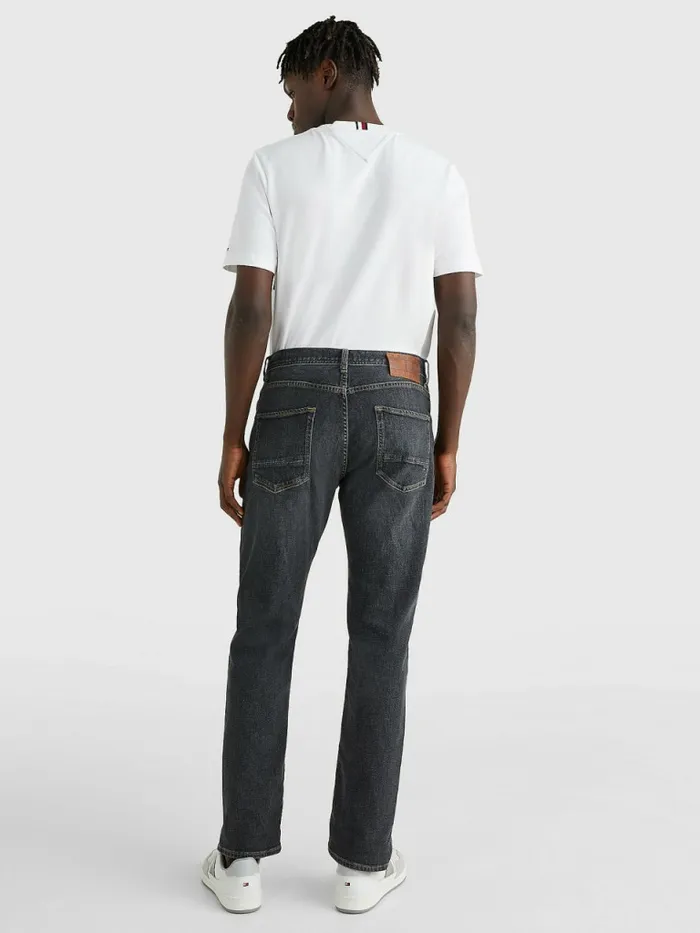 Tommy Hilfiger Denton Straight Faded Jeans Maple Grey Mens Jeans Near Me