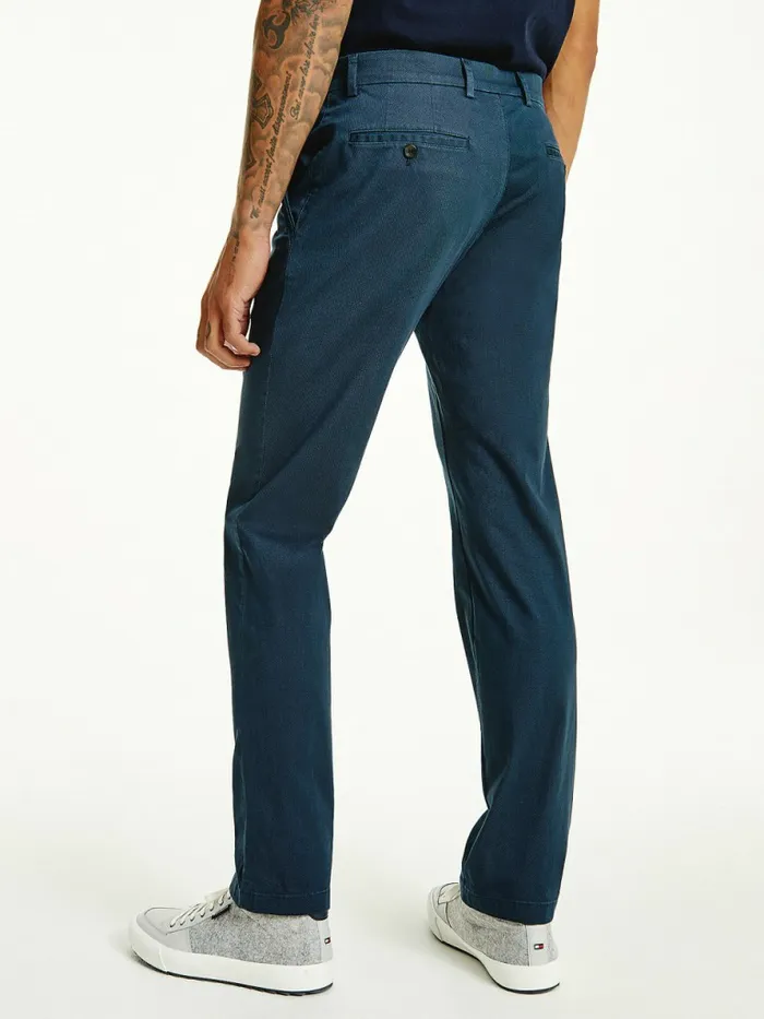 Tommy Hilfiger Denton Straight Fit Trousers Desert Sky Mens Trousers