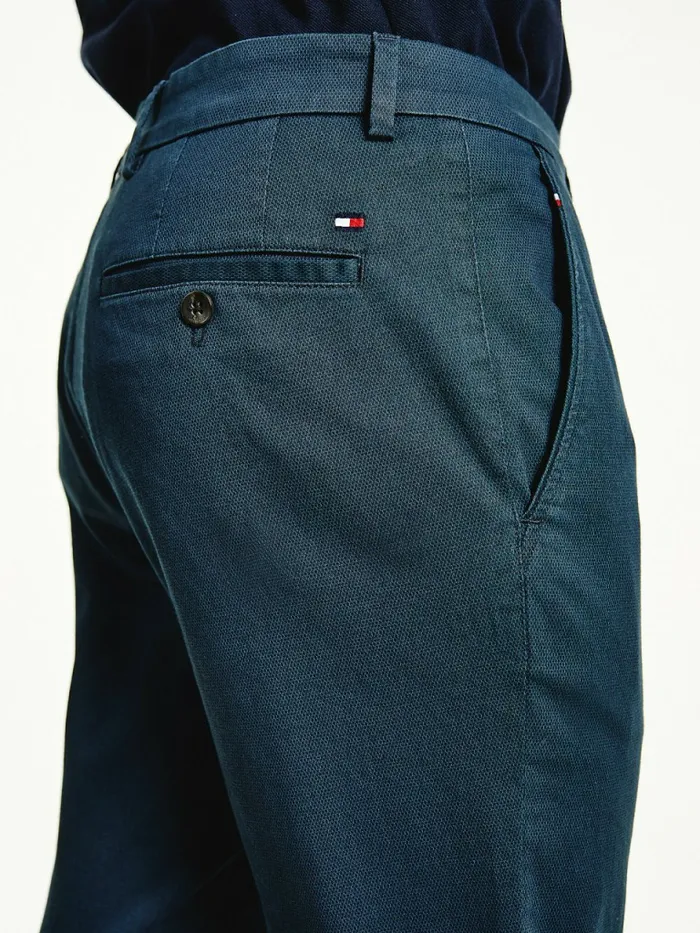 Tommy Hilfiger Denton Straight Fit Trousers Desert Sky Mens Trousers