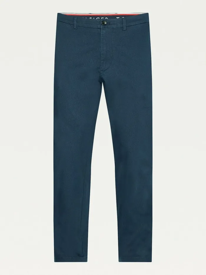 Tommy Hilfiger Denton Straight Fit Trousers Desert Sky Mens Trousers