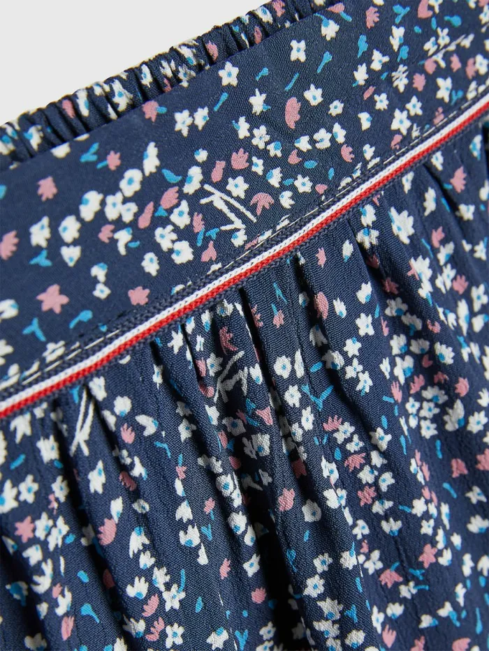 Tommy Hilfiger Ditsy Print Floral Viscose Skirt Blue Ditsy Flower Girls Trousers Shorts and Skirts Popular