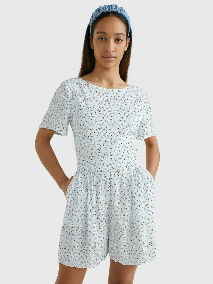 Tommy Hilfiger Ditsy Print TieBack Playsuit Island Floral Crush Print Womens Dresses and Jumpsuits Online Tommy Hilfiger Ditsy Print TieBack Playsuit Island Floral Crush Print Womens Dresses and Jumpsuits Online