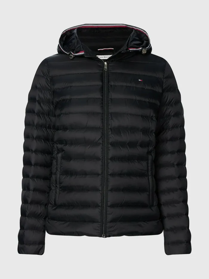 Tommy Hilfiger DownFilled Hooded ZipThru Jacket Black Womens Coats and Jackets Gift Ideas