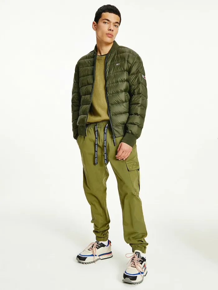 Tommy Hilfiger Down Recycled Quilted Bomber Jacket Dark Olive Mens Coats and Jackets Cheap On Sale Tommy Hilfiger Down Recycled Quilted Bomber Jacket Dark Olive Mens Coats and Jackets Cheap On Sale