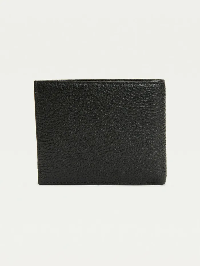 Tommy Hilfiger Downtown Leather Bifold Wallet Black Mens Wallets and Card Holders On Sale