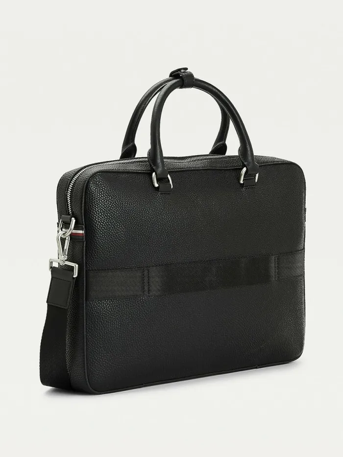 Tommy Hilfiger Downtown Slim Computer Bag Black Mens Bags Cheap On Sale